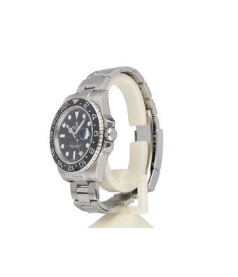 Rolex GMT-Master II 40 NEW ROLEX SERVICE  - 2014 + papers | steel black ceramic Oyster