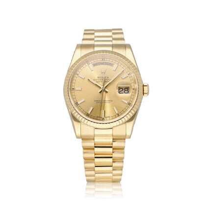Day-Date 36 - 2015 + papers | yellow gold President champagne
