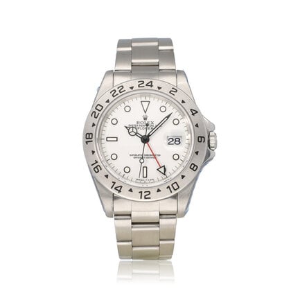 Explorer II  40 NEW ROLEX SERVICE - T-serial - 1996 | steel white Polar Oyster
