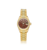 Rolex Lady-Datejust 26 NEW ROLEX SERVICE - 1990 B+P | yellow gold wood tight President