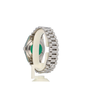 Rolex Day-Date 36 - 1989 platinum factory diamond - baguette President