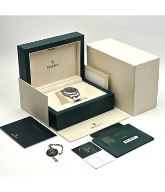 Rolex Datejust 41 NEW ROLEX SERVICE - 2020 B+P | steel - white gold Azurro blue roman Oyster