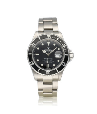 Rolex Submariner Date 40 2001 + papers | K-serial steel black Oyster