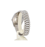 Rolex Day-Date 40 - 2022 box + papers | platina ice blue diamond / baguette