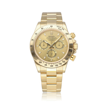 Daytona  40 yellow gold champagne 2011 B+P | NEW ROLEX SERVICE