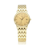 Omega De Ville Prestige  yellow gold champagne 1999 box + papers