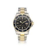 Rolex Submariner Date 40 - 1987 | NEW ROLEX SERVICE |steel - gold matte black nipple