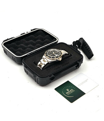 Rolex Submariner Date 40 - 1987 | NEW ROLEX SERVICE |steel - gold matte black nipple