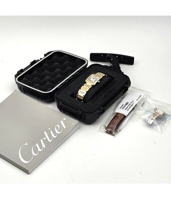 Cartier Tank Française SM EXTRA STRAP + CLASP | yellow gold SM | ref. 2385 | + papers