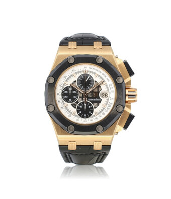 Audemars Piguet Royal Oak Offshore Rubens Barichello II 44 AP SERVICED FOR € 5.094,- | rose gold + box