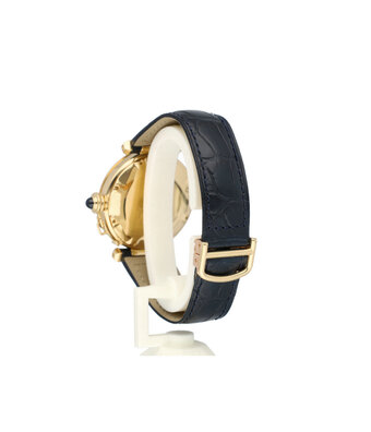 Cartier Pasha de Cartier  42 yellow gold - grill | ref. 1021 | 1997 B+P | NEW CARTIER STRAP