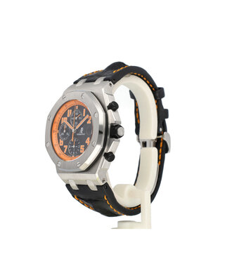 Audemars Piguet Royal Oak Offshore   NEW AP STRAP - B+P | steel black orange