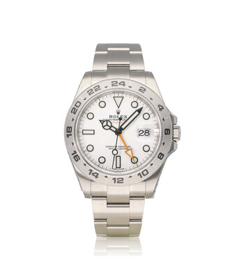 Rolex Explorer II  42 NEW ROLEX SERVICE  -  2016 B+P | white - polar - orange