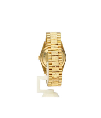 Rolex Day-Date 36 bark yellow gold champagne President L-serial - 1989
