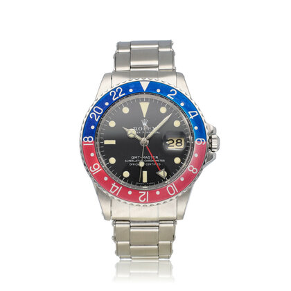 GMT-Master II 40 NEW ROLEX SERVICE - 1970 + papers | Pepsi steel matte rivet Oyster 255-se
