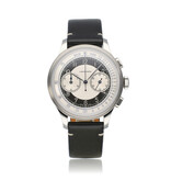 Longines Heritage Classic  40 - 2025 box + papers | steel black - white dial leather strap