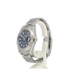 Rolex Datejust II 41 blue Oyster 2016 box + papers | steel - white gold fluted