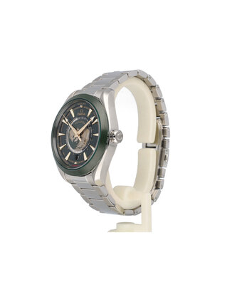 Omega Seamaster Aqua Terra 150M GMT Worldtimer 43 OMEGA SERVICED | steel green Co‑axial Master