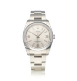 Rolex Oyster Perpetual  2015 box + papers | steel domed silver Oyster