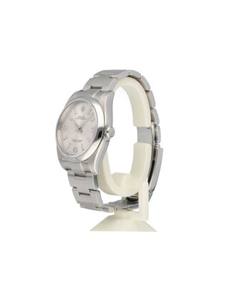 Rolex Oyster Perpetual  2015 box + papers | steel domed silver Oyster