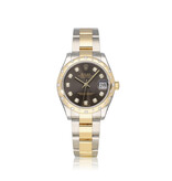 Rolex Datejust 31 NEW ROLEX SERVCICE - 2020 B+P | steel - gold diamond grey roman Oyster