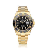 Rolex Submariner Date 41 NEW ROLEX SERVICE - 2021 B+P | yellow gold black Oyster