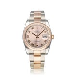 Rolex Datejust 36 NEW ROLEX SERVICE - 2011 B+P | steel - gold pink roulette