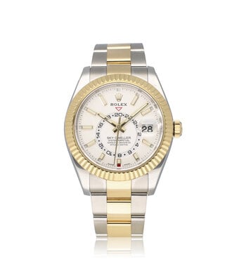 Rolex Sky-Dweller  42 - 2020 box + papers | steel / yellow gold white Oyster