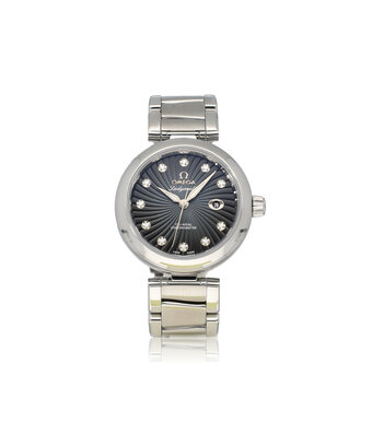 Omega De Ville Ladymatic 34 steel black diamond automatic