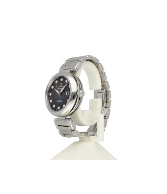 Omega De Ville Ladymatic 34 steel black diamond automatic