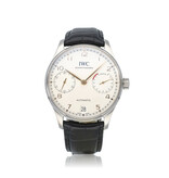 IWC Portugieser Automatic 42 steel silver 2023 B+P | NEW IWC STRAP