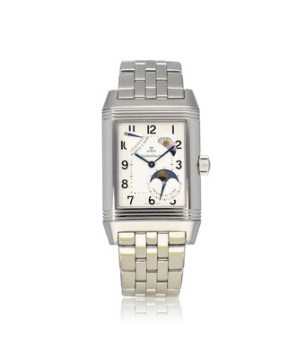 Jaeger-LeCoultre Reverso Grande Automatique 29 steel power reserve duo spring sun moon - moonphase