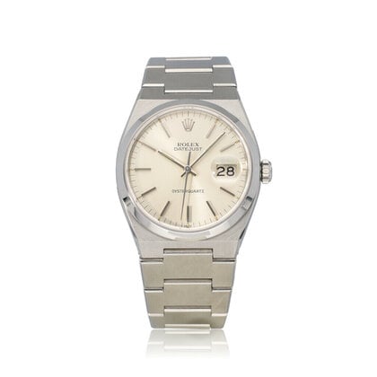 Datejust 36 Oysterquartz steel silver 1980 box + papers