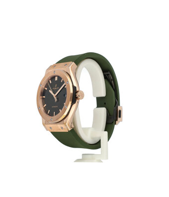 Hublot Classic Fusion King Gold Green 42 - 2023 box + papers | green rose gold automatic
