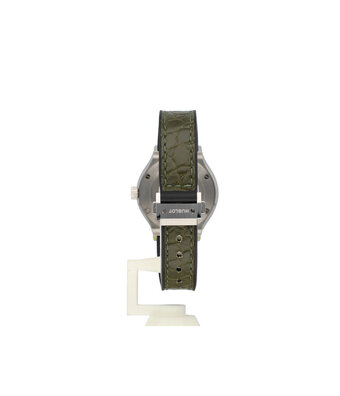 Hublot Classic Fusion Titanium Green 33 - 2025 box + e-warranty | green rubber / leather