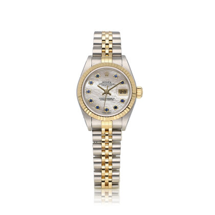 Lady-Datejust 26 - 2001 - B+P | steel - gold MOP - pearl sapphire Jubilee