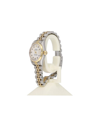 Rolex Lady-Datejust 26 - 2001 - B+P | steel - gold MOP - pearl sapphire Jubilee