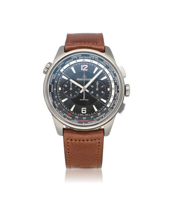 Jaeger-LeCoultre Polaris Chronograph Worldtime 44 NEW JLC SERVICE - 2018 B+P | titanium | ref. Q905T471
