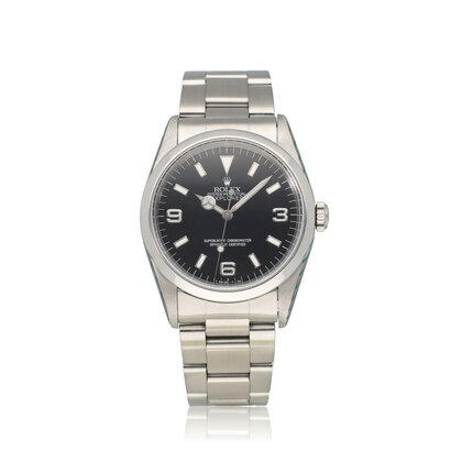 Explorer  36 NEW ROLEX SERVICE - 1996 B+P | steel black