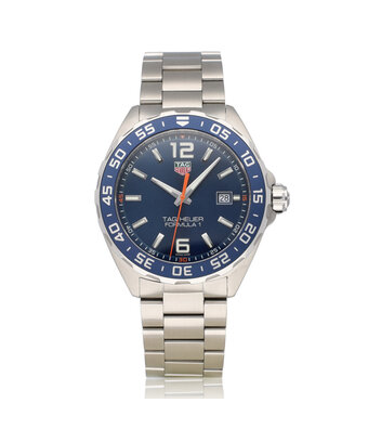 TAG Heuer Formula 1  43 steel blue date + box