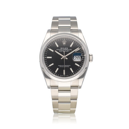 Datejust 36 -  2021 box + papers | steel black domed Oyster