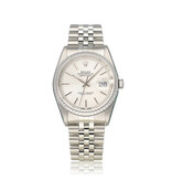 Rolex Datejust 36 - 2001 box + papers | steel silver tapestry Jubilee