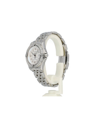 Breitling Galactic Sleek Edition 32 - 2007 box + papers | MOP diamond  steel white