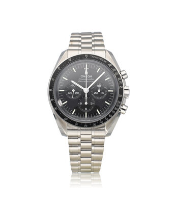 Omega Speedmaster Moonwatch Chronograph 42 box + papers | OPEN DATE | steel black hesalite