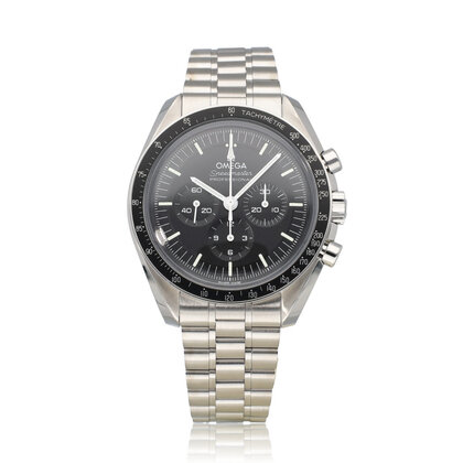 Speedmaster Moonwatch Chronograph 42 box + papers | OPEN DATE | steel black hesalite