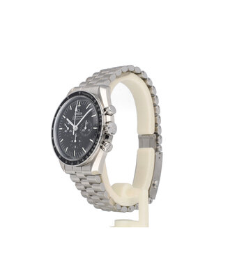 Omega Speedmaster Moonwatch Chronograph 42 box + papers | OPEN DATE | steel black hesalite
