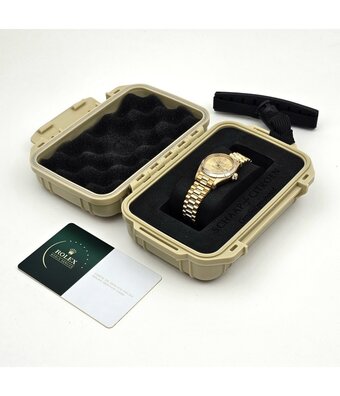 Rolex Lady-Datejust 26 NEW ROLEX SERVICE - 1982 | yellow gold - tight President champagne