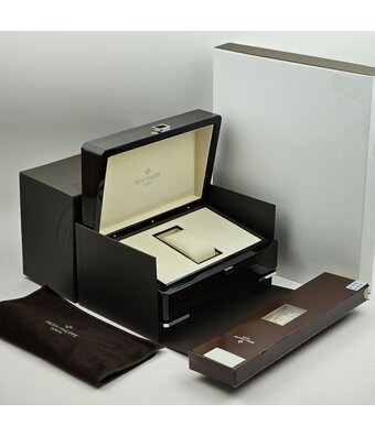 Patek Philippe Grand Complications Alarm Travel Time  platinum black leather