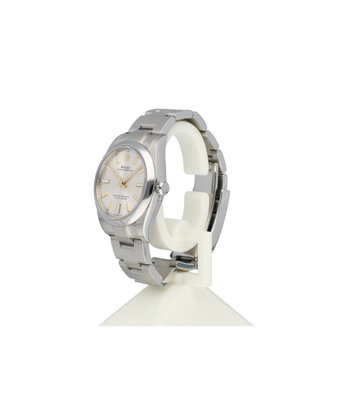 Rolex Oyster Perpetual 34 - 2021 box + papers | steel silver domed Oyster