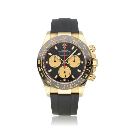 Daytona  40 - 2022 box + papers | Paul Newman yellow gold ceramic Oysterflex - black / cha